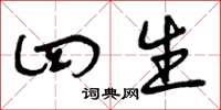 曾庆福四生草书怎么写