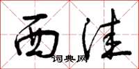 曾庆福西洼草书怎么写