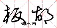 曾庆福板胡草书怎么写