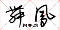 朱锡荣舞凤草书怎么写
