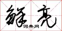 朱锡荣鲜亮草书怎么写