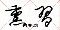 朱锡荣熏习草书怎么写