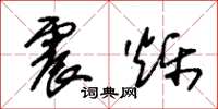 朱锡荣震烁草书怎么写