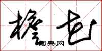 朱锡荣檐花草书怎么写