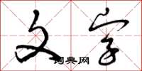 曾庆福文字草书怎么写