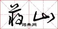 曾庆福蒋山草书怎么写