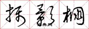 曾庆福摄影棚草书怎么写