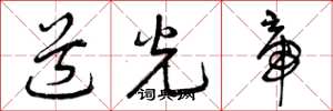 曾庆福道光帝草书怎么写