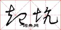 曾庆福起坑草书怎么写