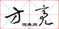 梁锦英方亮草书怎么写