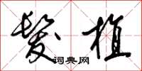 梁锦英发植草书怎么写