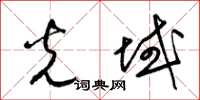梁锦英光域草书怎么写