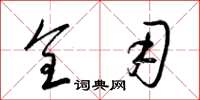 梁锦英全用草书怎么写