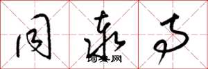 梁锦英同泰寺草书怎么写