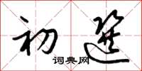 梁锦英初选草书怎么写