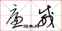 梁锦英廉威草书怎么写