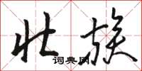 骆恒光壮族草书怎么写