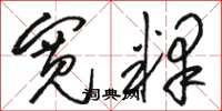 骆恒光宽释草书怎么写