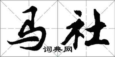 胡问遂马社行书怎么写
