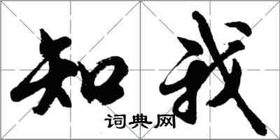 胡问遂知我行书怎么写
