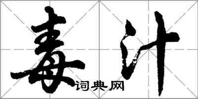 胡问遂毒汁行书怎么写