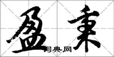 胡问遂盈秉行书怎么写