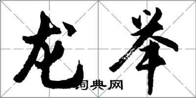 胡问遂龙举行书怎么写