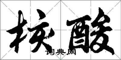 胡问遂核酸行书怎么写