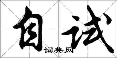 胡问遂自试行书怎么写