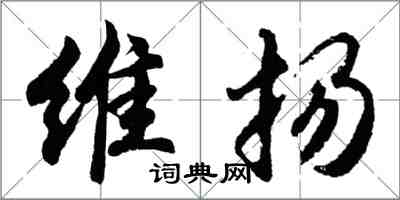 胡问遂维扬行书怎么写