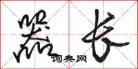 骆恒光器长行书怎么写