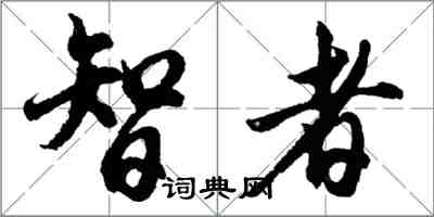 胡问遂智者行书怎么写