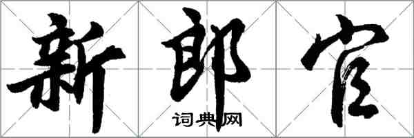 胡问遂新郎官行书怎么写