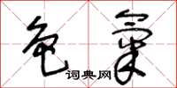 王冬龄色气草书怎么写