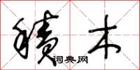 王冬龄积木草书怎么写