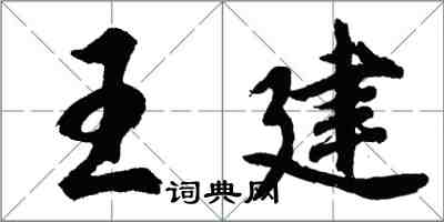 胡问遂王建行书怎么写