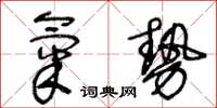 王冬龄气势草书怎么写