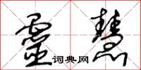 王冬龄灵慧草书怎么写
