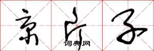 王冬龄京片子草书怎么写