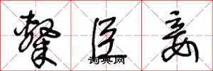 王冬龄隶臣妾草书怎么写