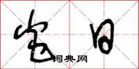 王冬龄炎日草书怎么写