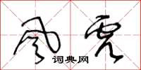 王冬龄風虎草书怎么写