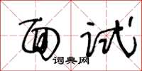 王冬龄面试草书怎么写