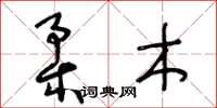 王冬龄柔木草书怎么写