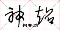 王冬龄神超草书怎么写