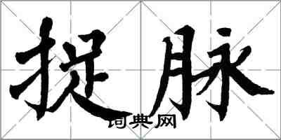 翁闿运捉脉楷书怎么写