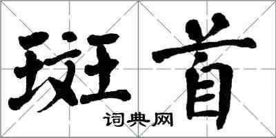 翁闿运斑首楷书怎么写