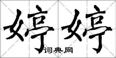 翁闿运婷婷楷书怎么写