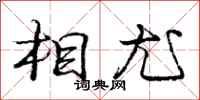 庞中华相尤行书怎么写
