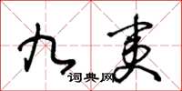 王冬龄九夷草书怎么写